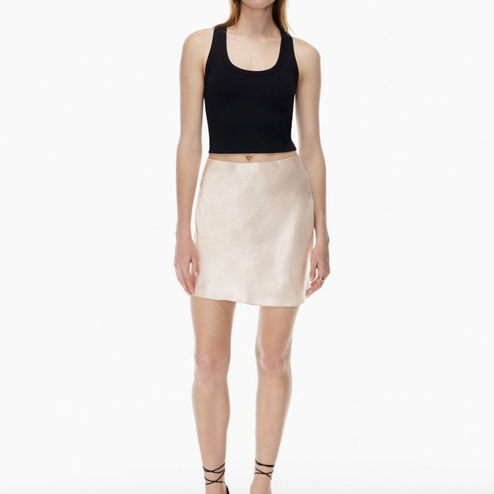 Babaton slip skirt black